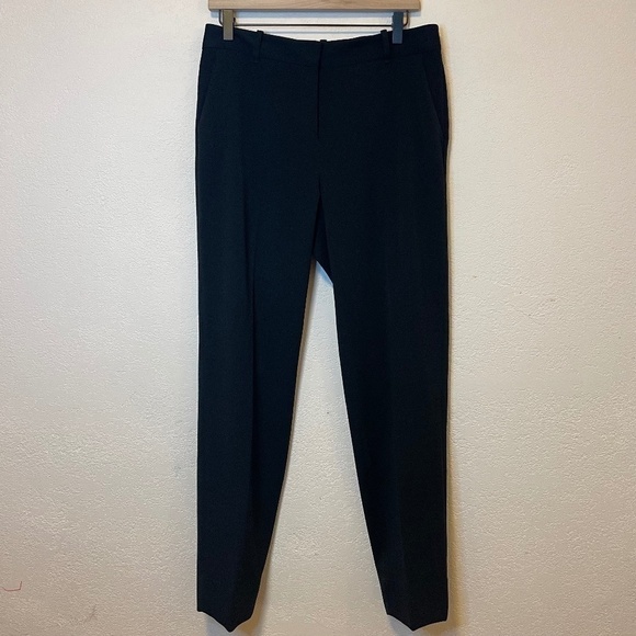 MM LaFleur Women's Black Pants Size 8 High Rise Deep Pockets Extra Hem allowance - Picture 3 of 16